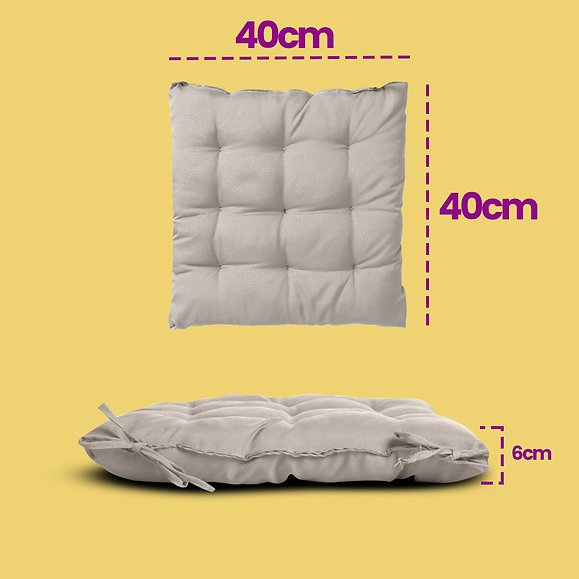 Assento Para Cadeira 40x40 cm em Tecido Oxford 100% Poliéster – Conforto e Durabilidade – Cor Chino - Imagem 2
