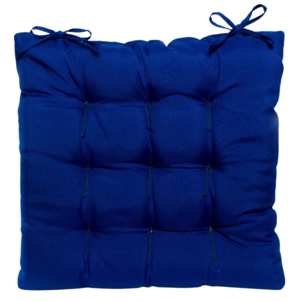 Assento de Cadeira 40x40cm Oxford Liso – 100% Poliéster – Conforto e Durabilidade – Azul Marinho