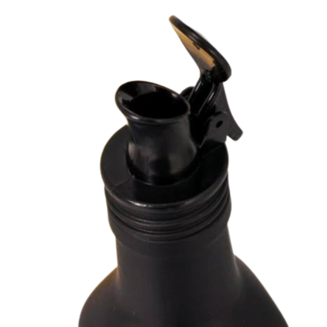 Porta Vinagre e Azeite 500ml em Vidro Decorado com Bico Dosador – Galheteiro Elegante 2 Cores (GT004) - Imagem 2