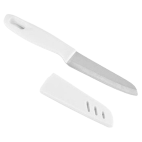 Mini Faca Colorida Pescador Branca FC0051-B – Compacta e Prática para Pesca e Camping