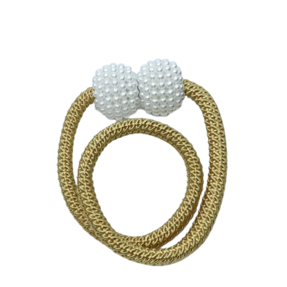 Prendedor Cinto Cortina Magnética Com Imã 2 Peças Cor:Dourado (PC0520-1)