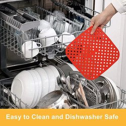 Tapete Protetor de Silicone Antiaderente para Airfryer – Reutilizável e Fácil de Limpar, Preto (DH15800) - Imagem 2