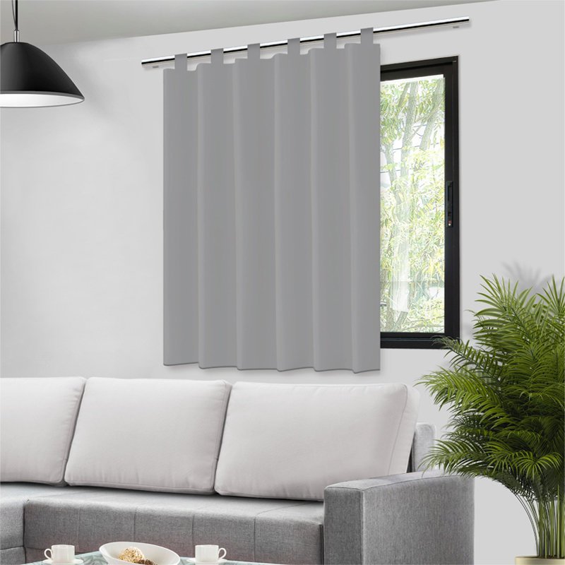 Cortina Blackout 140x140 cm para Bastão - Preta | Bloqueio Total de Luz