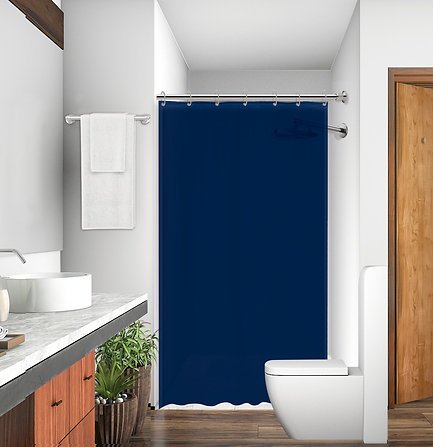 Cortina Box de Tecido Poliéster com Gancho Cor:Branco (3176) - Imagem 2